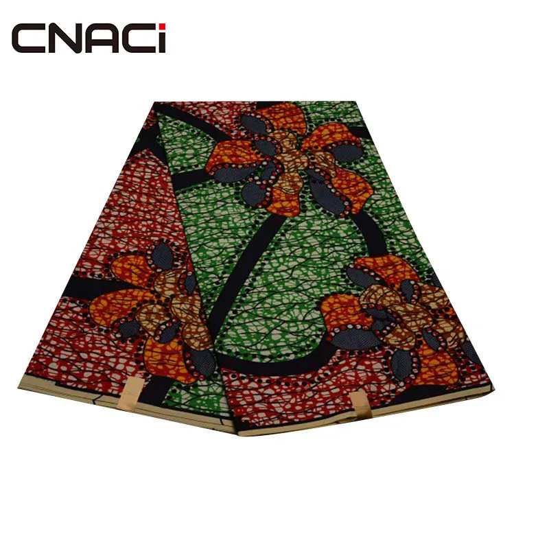 CNACI новые элементы Анкара Африканский Воск Печать Ткань 6 ярдов/шт Tissu Africain настоящий воск оттиски для печати на ткани Анкара
