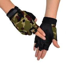 Mens Military Tactical Gloves Breathable Riding Non-Slip Wearable Full Finger Half Finger Military Gloves Fingerless Gloves