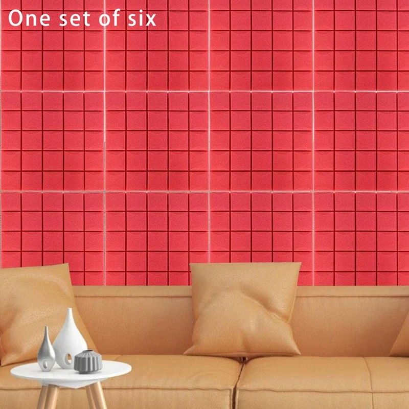 6 шт. акустические панели высокой плотности с хлопковой пеной|Детали и аксессуары