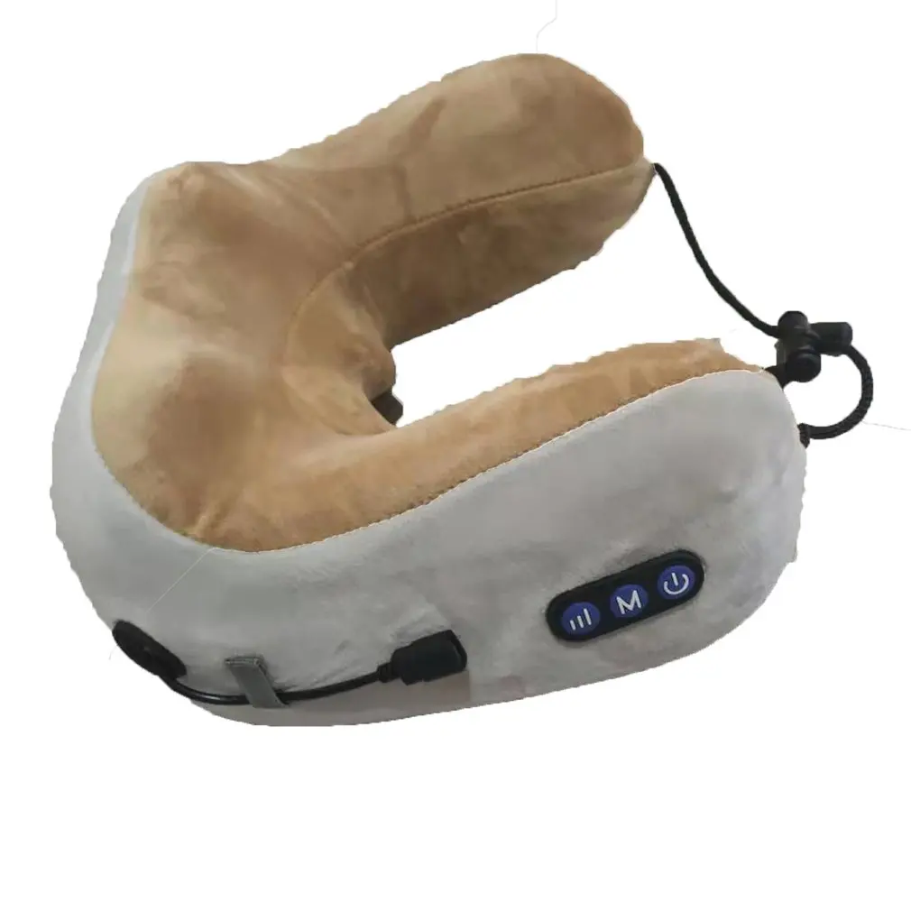 Объемная u-образная многофункциональная подушка для массажа плеч, разминания шейных позвонков, забота о здоровье, релаксация, 360 градусов