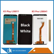 Original para lenovo k5 play l38011/k5 pro l38041 display lcd com tela de toque sensor vidro digitador assembléia com ferramentas fita