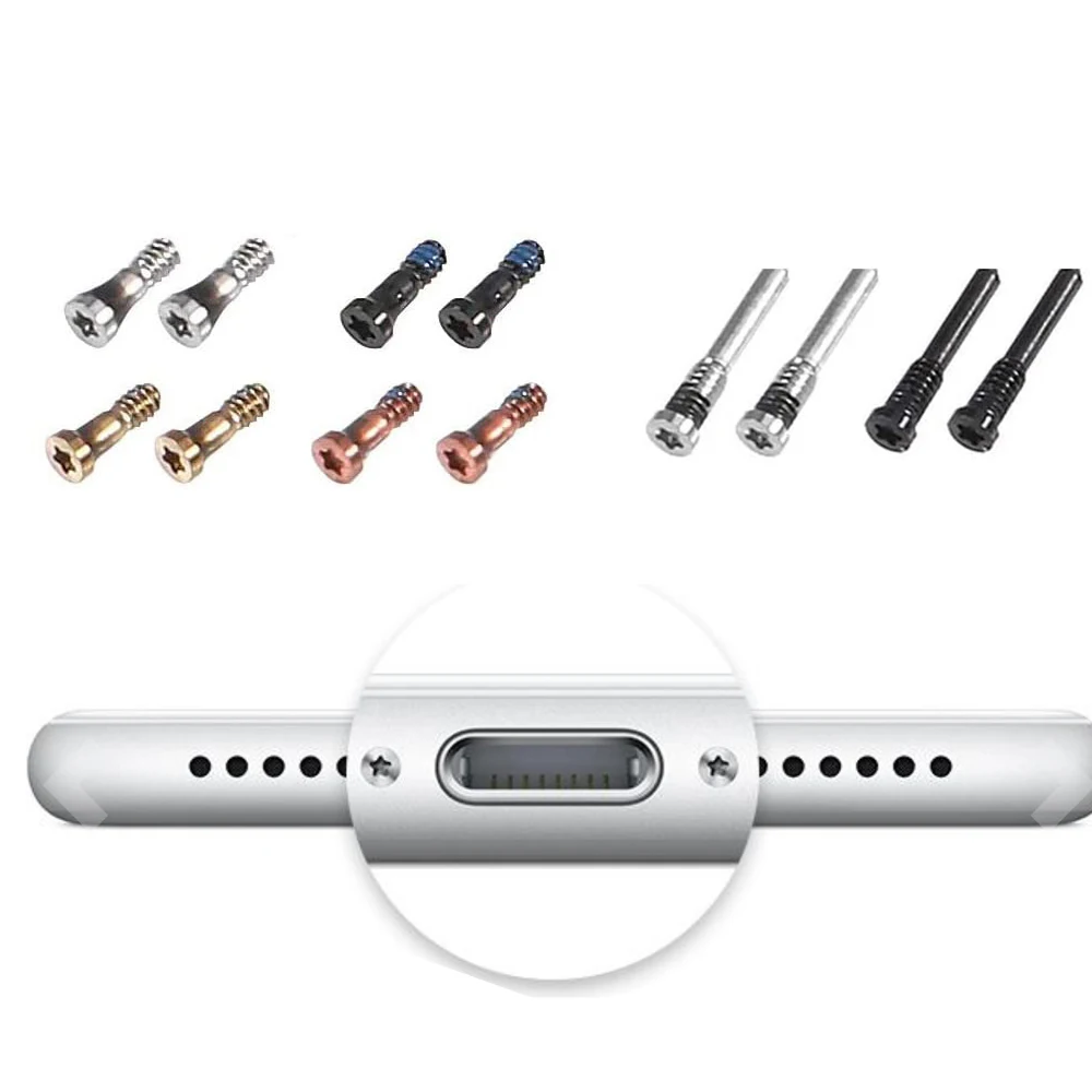 10 шт. Нижняя 5-точечная звезда док-станция для винтов iPhone 5 5s 6 6Plus 6s Plus 7 7Plus 8 X |