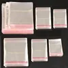 200Pcs Self Adhesive Poly OPP Bags Transparent Plastic Cellophane Bags Jewelry Gifts Bag Pouch Pack Cookie Candy Packaging Bag 1