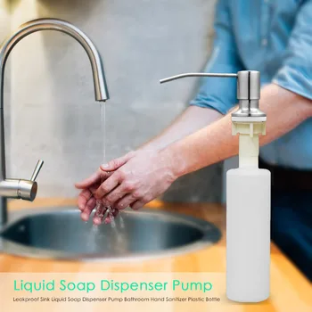 

400ml Kitchen Soap Dispensers Household Stainless Steel Liquid Lotion Storage Holder Bottles Practical Portable Bathroom Tool
