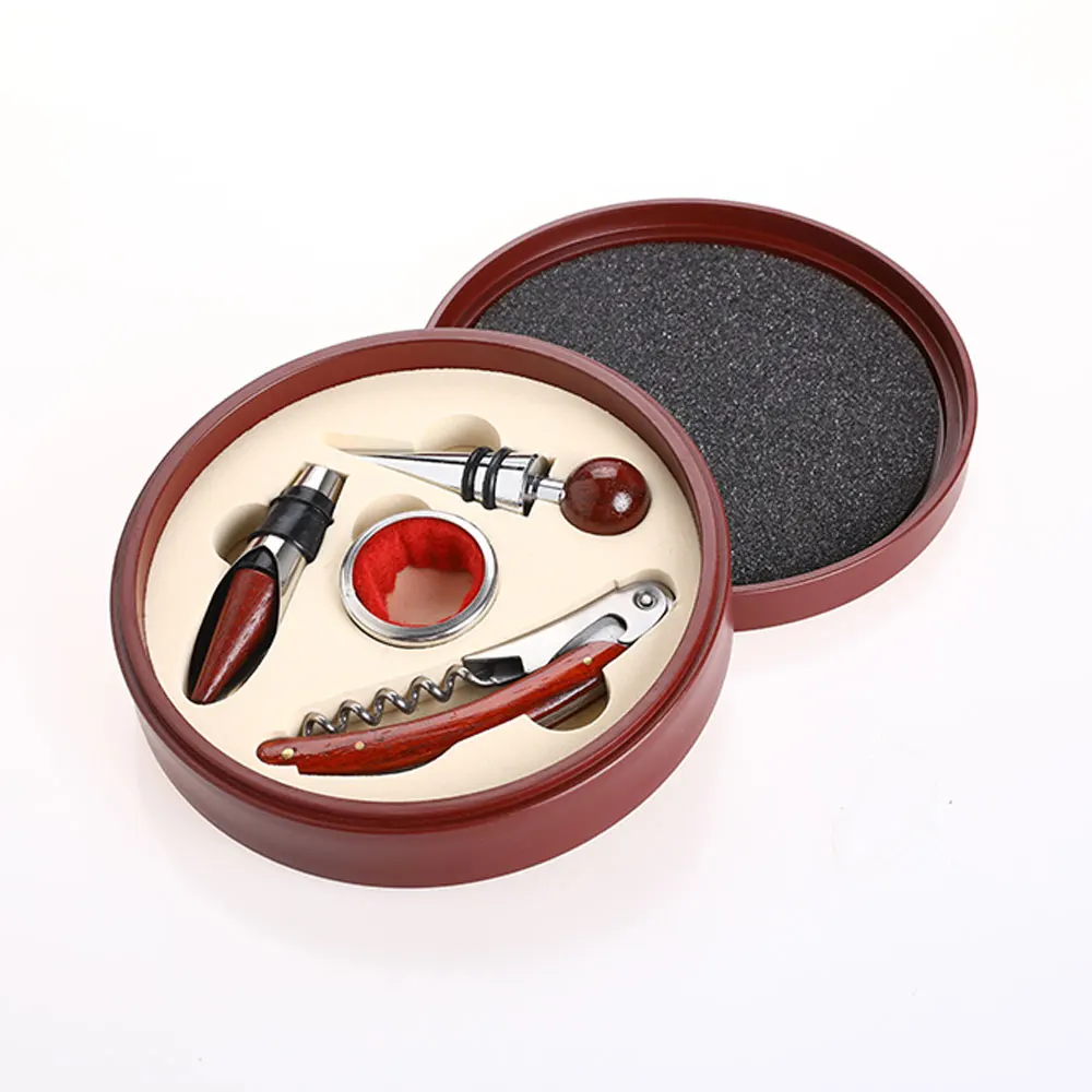 4 Pcs set Wine Opener Multifunction Cap Bottle Kitchen Bar Tools Accessories Foil Cutter Gift for Lover | Дом и сад