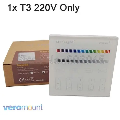 MiBOXER POW-LH1 высокого напряжения RGB Светодиодные полосы света драйвер вход AC220V выход DC215V Макс. 400 Вт Поддержка 2,4 г дистанционное/Alexa управление - Цвет: T3 220V only