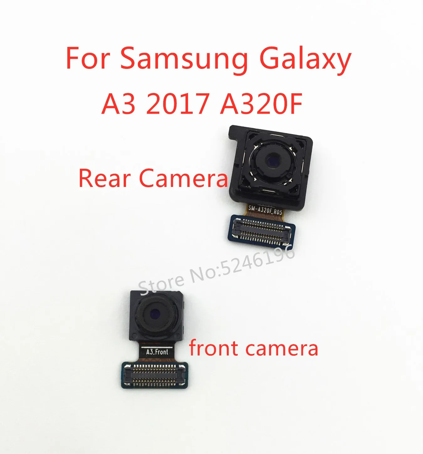 

Back big Main Rear Camera front camera Module Flex Cable For Samsung Galaxy A3 2017 A320F SM-A320F/DS A320Y A320Y/DS Replace