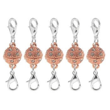 

10Pcs Ball Rhinestone Lobster Clasps Jewelry DIY Findings Mixed
