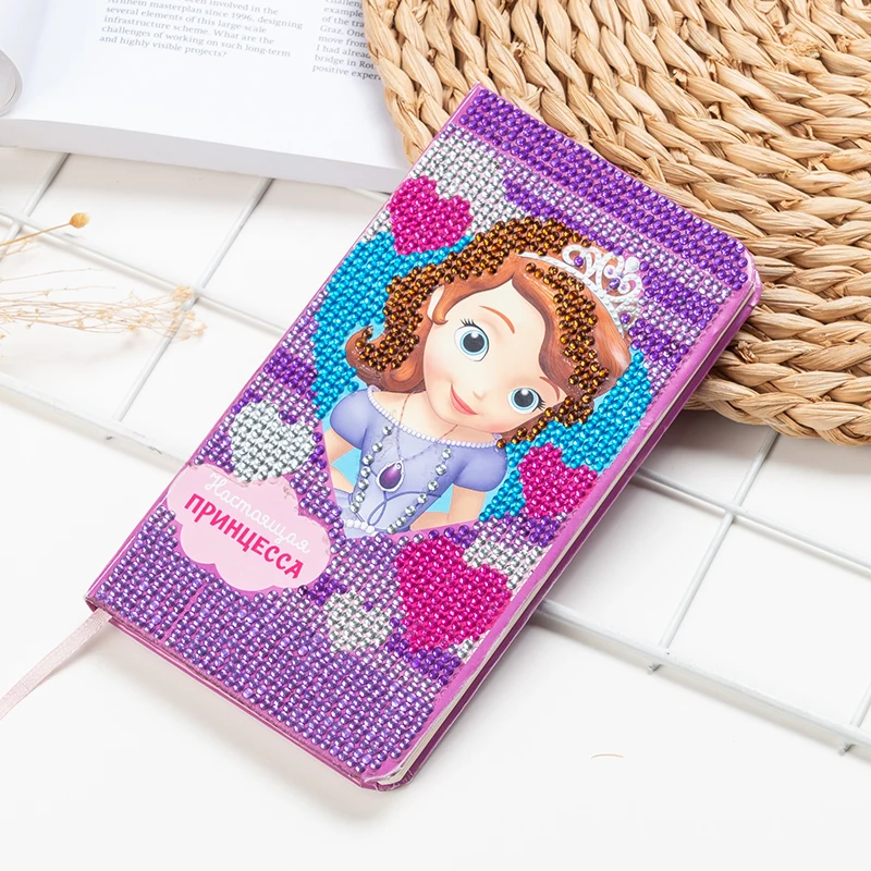 DIY мультфильм алмазная живопись блокноты специальной формы Новые поступления дневник Алмазная вышивка распродажа мозаичная картина детский подарок - Цвет: 1