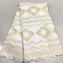 По-прежнему летайте Высоко Качественный хлопок кружева ткани последние швейцарские кружева ткань из Дубая Африканское парчовое ткани 5 ярдов/лот