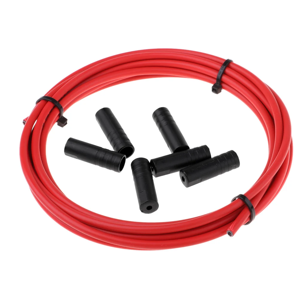 9.7 ft/Roll MTB Mountain Road Bike Derailleur Shift Cable Housing Hose Cover End Caps Tips Crimps Bicycle Parts