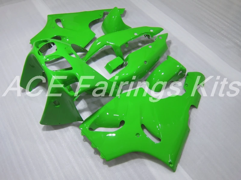 ABS обтекатель комплект подходит для Kawasaki Ninja ZX7R ZX-7R 1996-2003 96 97 98 99 00 01 02 03 Обтекатели набор на заказ полный зеленый