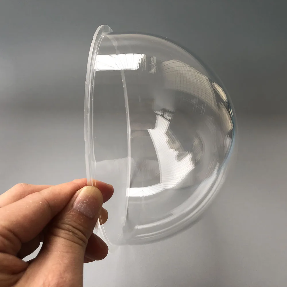 6 Inch 167x88mm Acrylic Security Camera Cover Indoor/Outdoor High Speed CCTV Clear Housing Dome Cover Transparent Case For Surveillance CCTV Camera