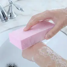 4 шт. взрослых мочалка, губка для ванны тела Очищающая пенка для душа буфами на рукавах высокая плотность напечатала тела отшелушивающий губки для взрослых 30p