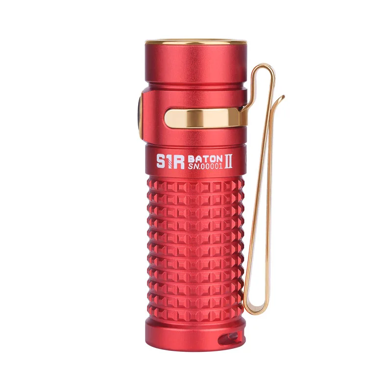 Новый красный фонарик Olight S1R Baton II 1000 люмен с магнитной зарядкой через USB|torch