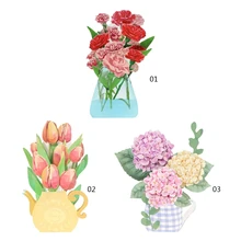 

3D Greeting Card Pop-up Card with Envelope for Christmas Valentine Birthday Gift 652A