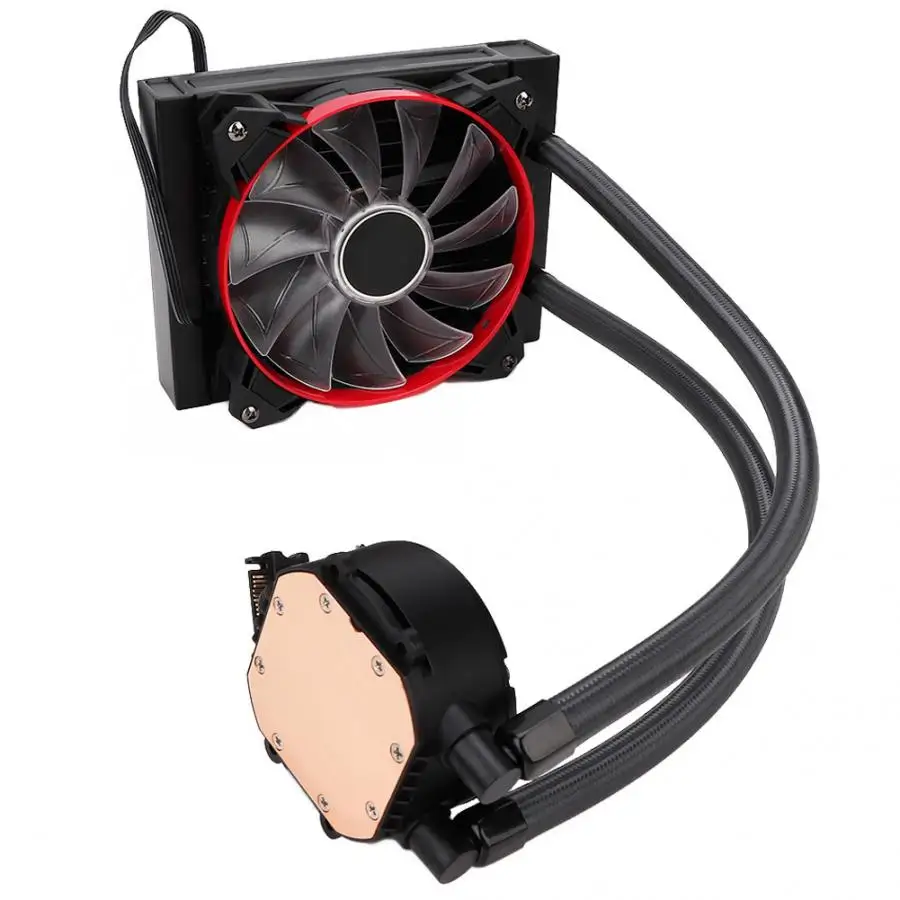 

For IDcooling 120 Water Drain Integrated CPU Water Cooled Radiator Desktop Computer Silent Fan ceramic bearing