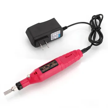 

100-240V Electric Nail Art Drill Lightweight Quiet Pedicure Manicure Supplies 15.5 X 3cm Home Commercial Pen-shape Nail Machine