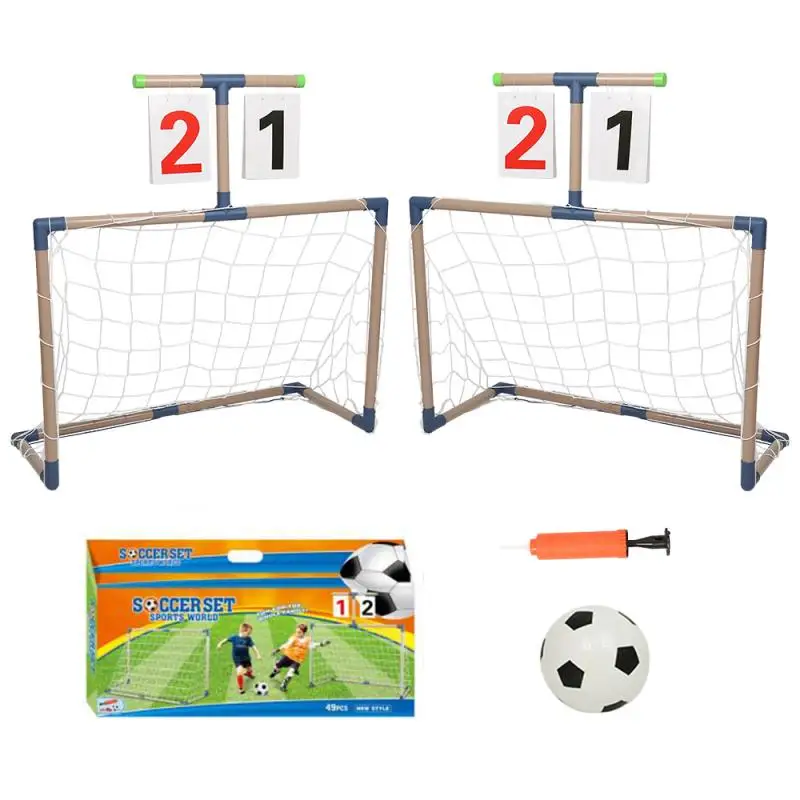 Everyfit Football Goal Post Net Pump Toy Indoor Outdoor Soccer Sport Games Mini Sport Training Practice Set Kids Children Football gate