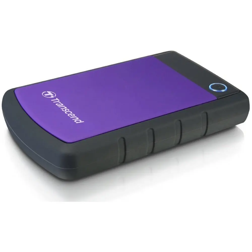 Внешний жесткий диск Transcend 4TB StoreJet 25H3P, 2.5", USB 3.0, противоударный, Черный/Фиолетовый