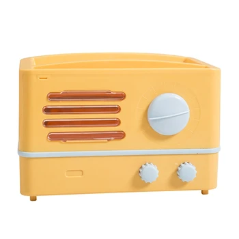 

Radio Shape Toilet Paper Holder Waterproof Wall Mounted Roll Paper Tube Storage Box Tray Dispenser Shelf Bathroom