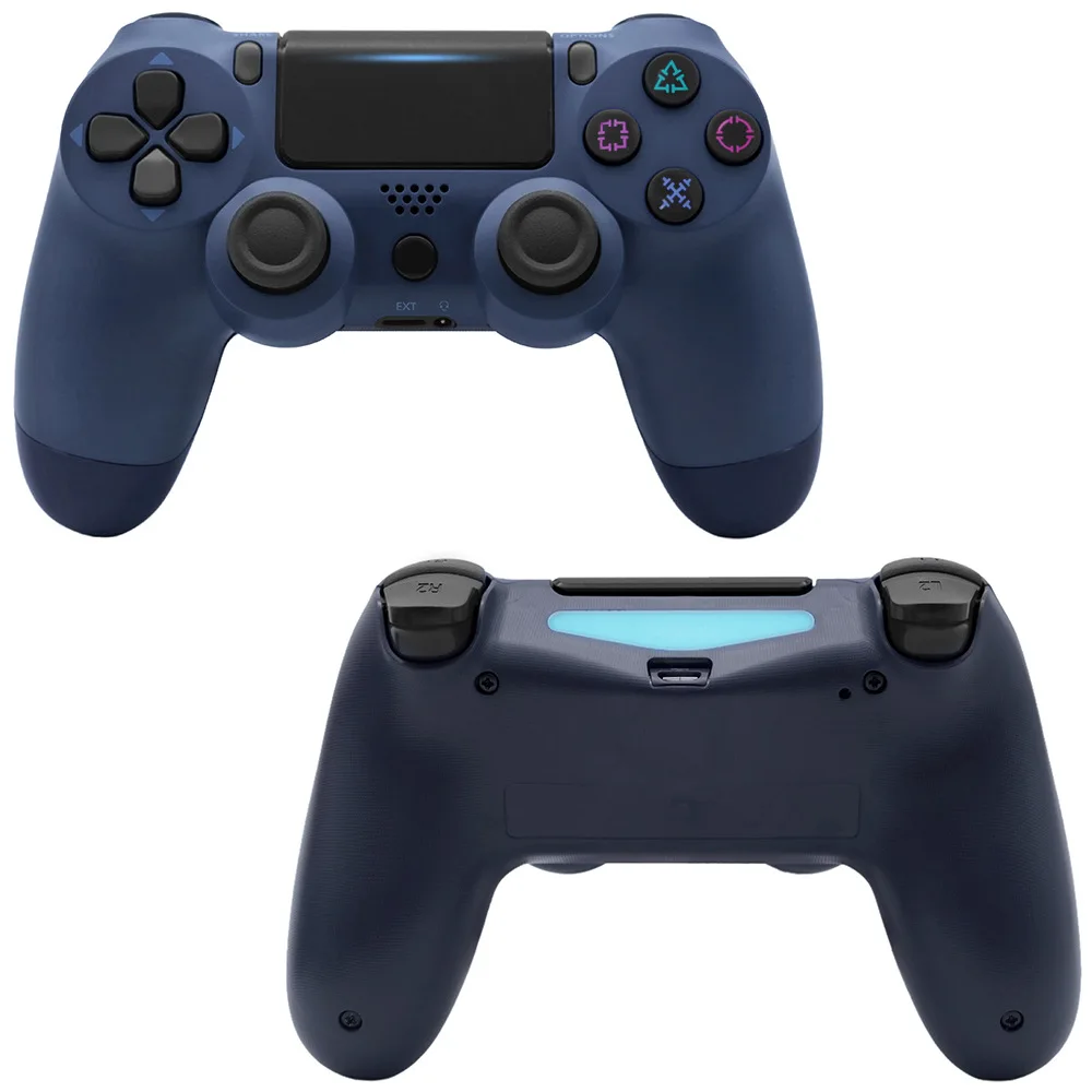 Bluetooth беспроводной/проводной джойстик для PS4 контроллер подходит для Mando ps4 консоль для Playstation Dualshock 4 геймпад для PS3 - Цвет: Wireless Dark Blue