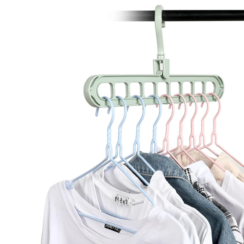 Hangers Multifunction Support Clothes Drying Rack Creative Clothes Hanger Plastic Scarf Hangers Home Storage Racks JJJRY66