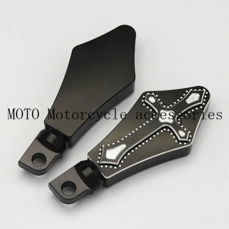 Крест Стиль ЧПУ подножка Подножка педаль тормоза Накладка для Harley Sportster XL 1200 883 N XL883 XL1200 Touring Softail Dyna