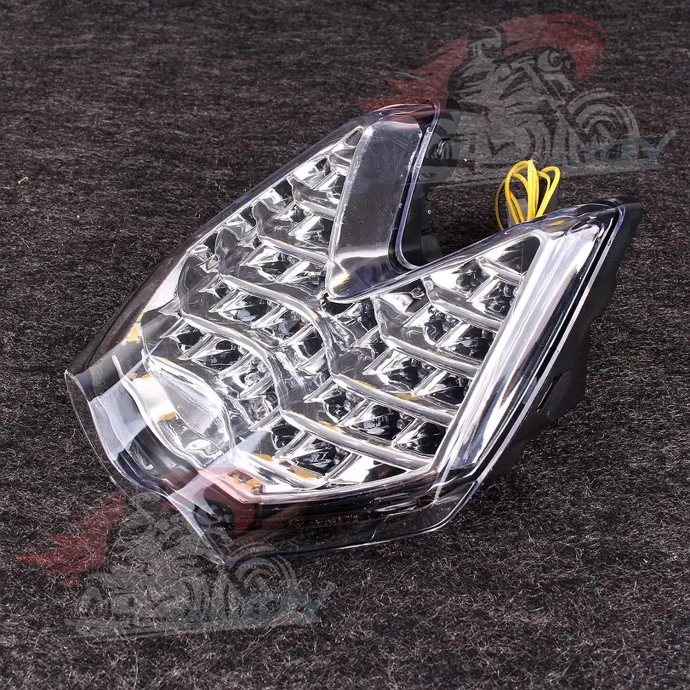 Cветодиодные задние фары мотоцикла встроенные Сигналы поворота для KTM 690 DUKE 2007-2012 08 09 10 11 - Цвет: Белый