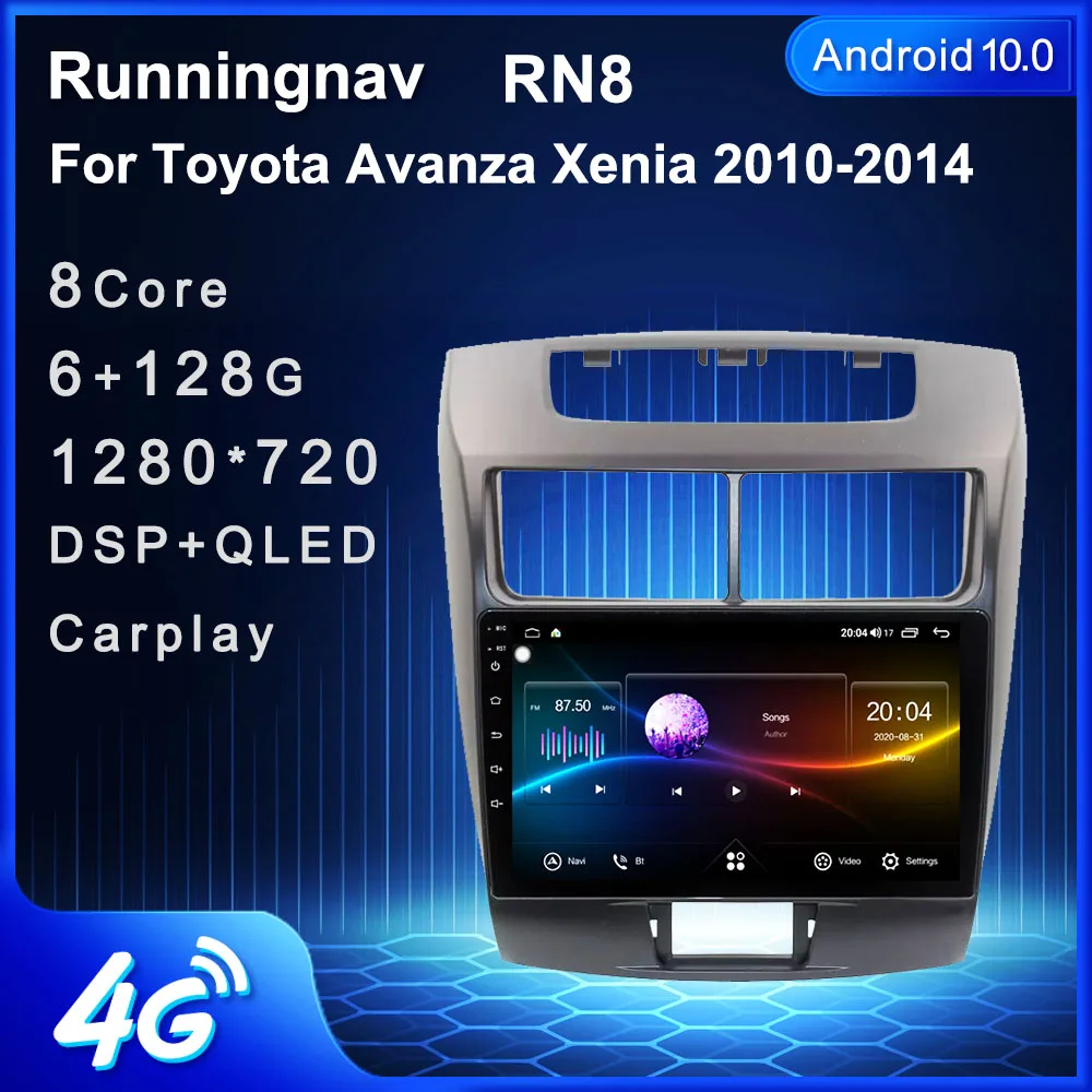 

4G LTE Android 10,1 для Toyota Avanza Xenia 2010-2014 мультимедийный стерео автомобильный DVD-плеер навигация GPS радио