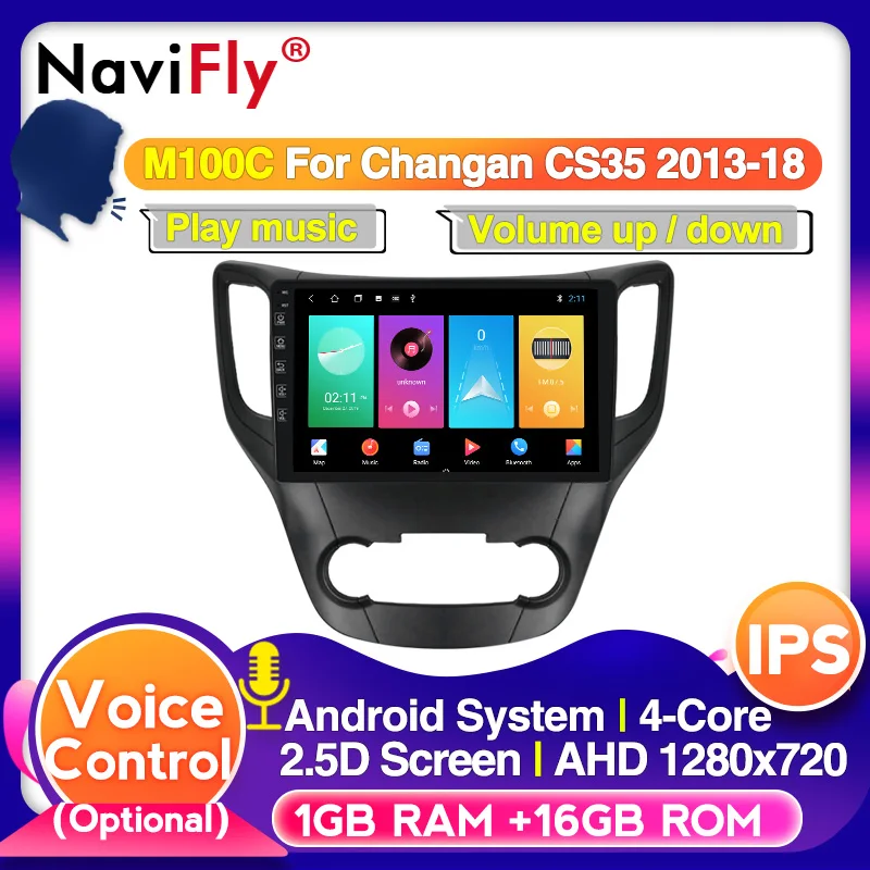 Автомагнитола 4G WIFI IPS DSP Android 10 для Changan CS35 2013 2017 автомобильное радио