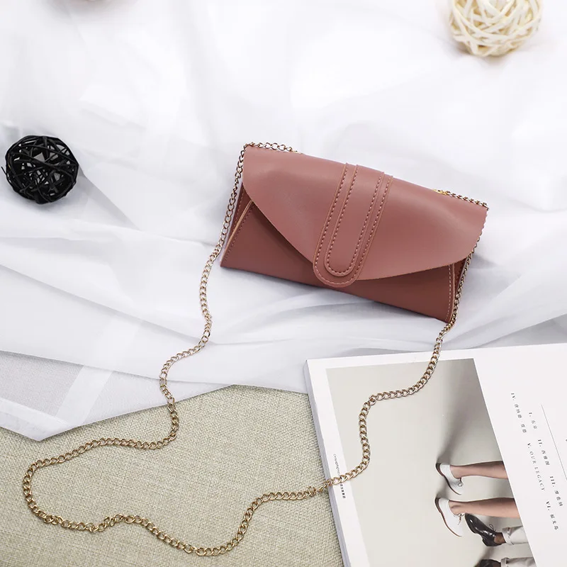 

Korean Version of the Cover Type Chain Width Tongue Bag 2019 Summer And Autumn New Products Crossbody/shoulder Bag Purse