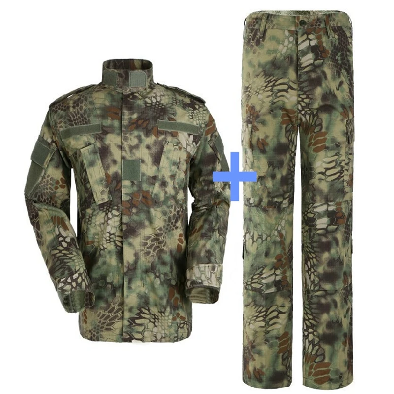 Армейские военные тактические брюки карго Униформа Водонепроницаемый Военный Тактический Камуфляж БДУ Боевая форма США армейская мужская одежда набор