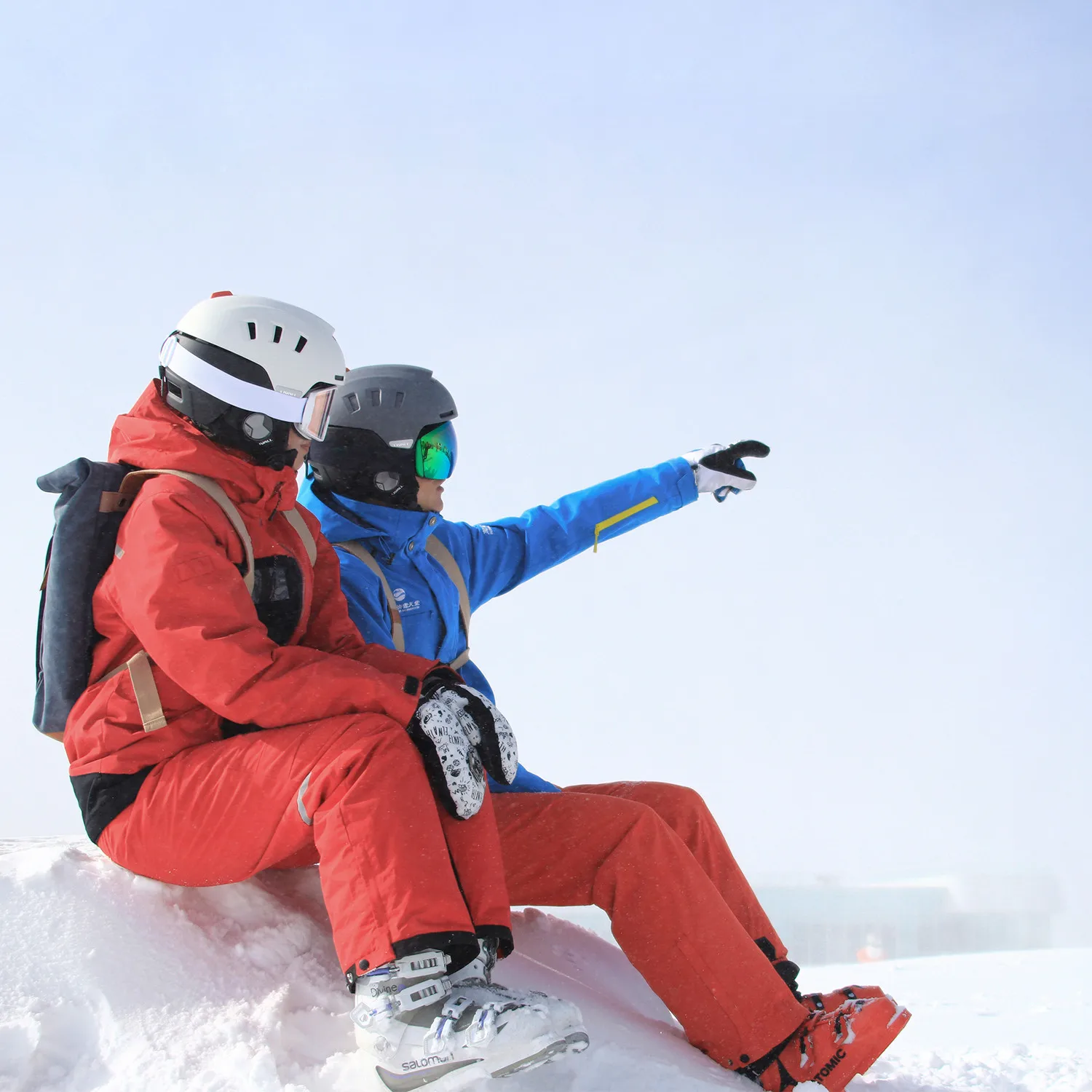 ORIGINE Casque de Ski Snowboard Sled Équipement de Loisirs de Plein air  Casque de Sports de Neige pour Ski, Snowboard, motoneige Unisexe Adulte CE