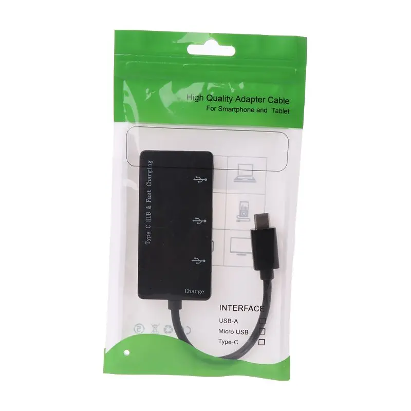Высокая Скорость 3 в 1 Тип C концентратор 3 Порты удлинитель USB разветвитель адаптер для ноутбука ПК планшетный компьютер быстро Зарядное устройство аксессуары D08A