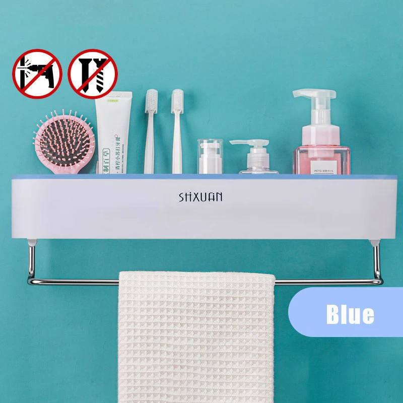 MICCK Bathroom Shelf Shampoo Shower Shelves Wall Mounted For