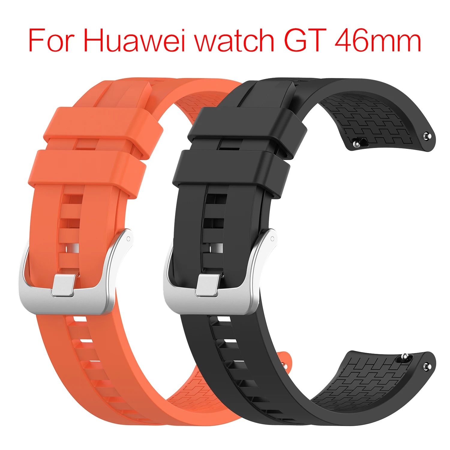 Сменные аксессуары для наручных часов для huawei Watch GT 46 мм официальный силиконовый ремешок универсальный дисплей ширина 22 мм