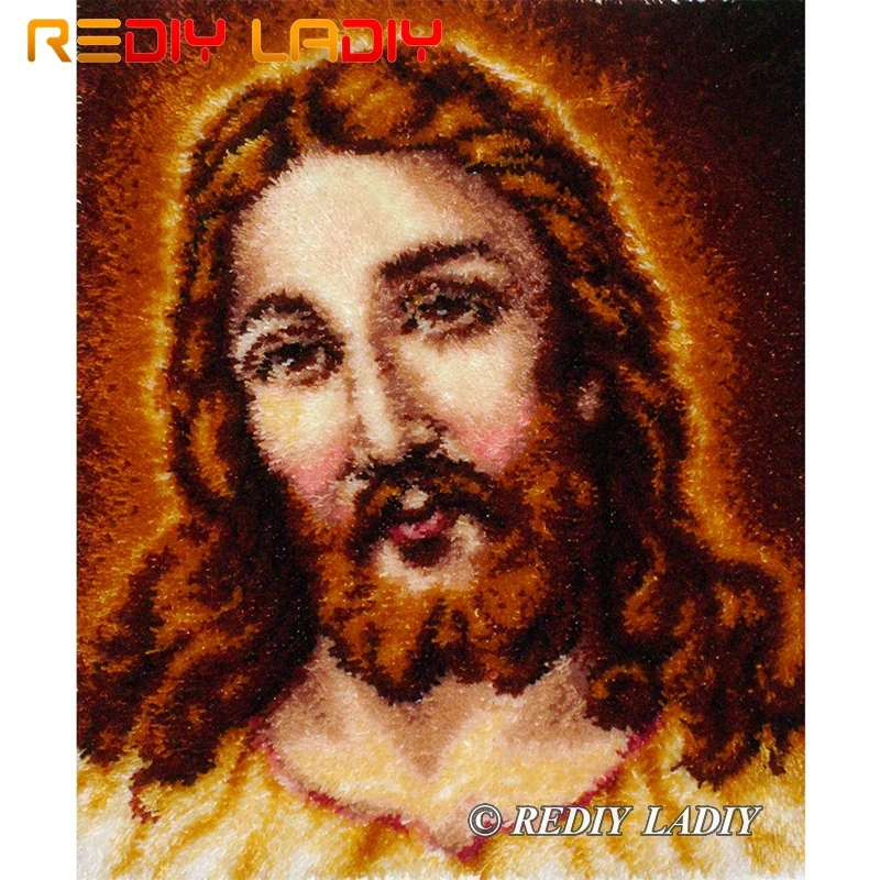 #^Special Price Latch Hook Kits Make Your Own Rug Jesus Christ Tapestry Crochet Cushion Mat DIY Carpet Rug Set Pre-Printed Canvas Hobby & Crafts #^Special Price Latch Hook Kits Make Your Own Rug Jesus Christ Tapestry Crochet Cushion Mat DIY Carpet Rug Set Pre-Printed Canvas Hobby & Crafts