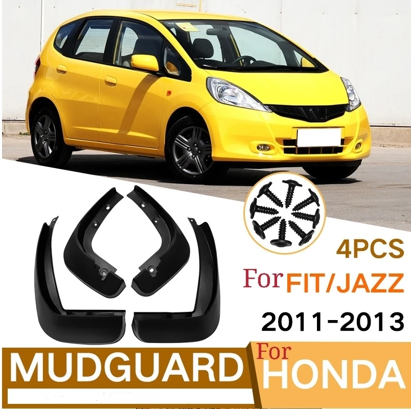 Щитки от грязи для Honda Fit Jazz 2011-2013 высококачественные Брызговики брызговики