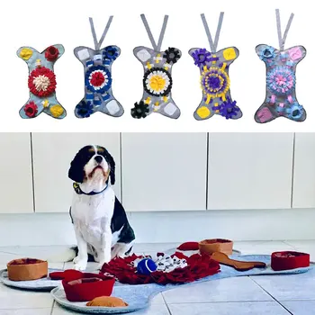 

Pet Dog Sniffing Mat Dog Puzzle Toy Pet Snack Feeding Mat Interactive Game Training Blanket Snuffle Training Mat