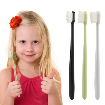 

Dense Soft Black/white/green Toothbrush Eco Friendly Brush Tooth Dents Ultra-fine Soft Sterile Fiber Hair Toothbrush Adults