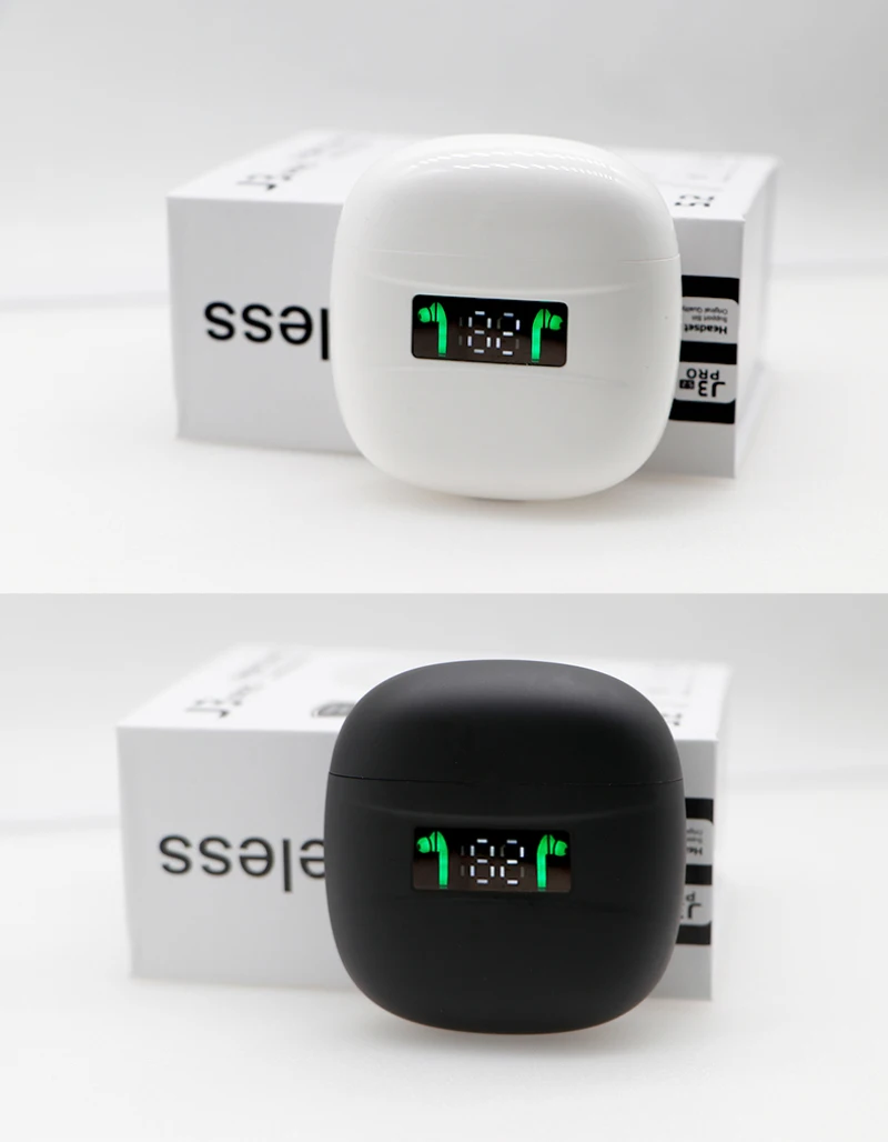 J3 Pro TWS Wireless Bluetooth 5 2 Earphone Sports Earphone Touch Control LED Digital Display Earphone Is Suitable For All Mobile