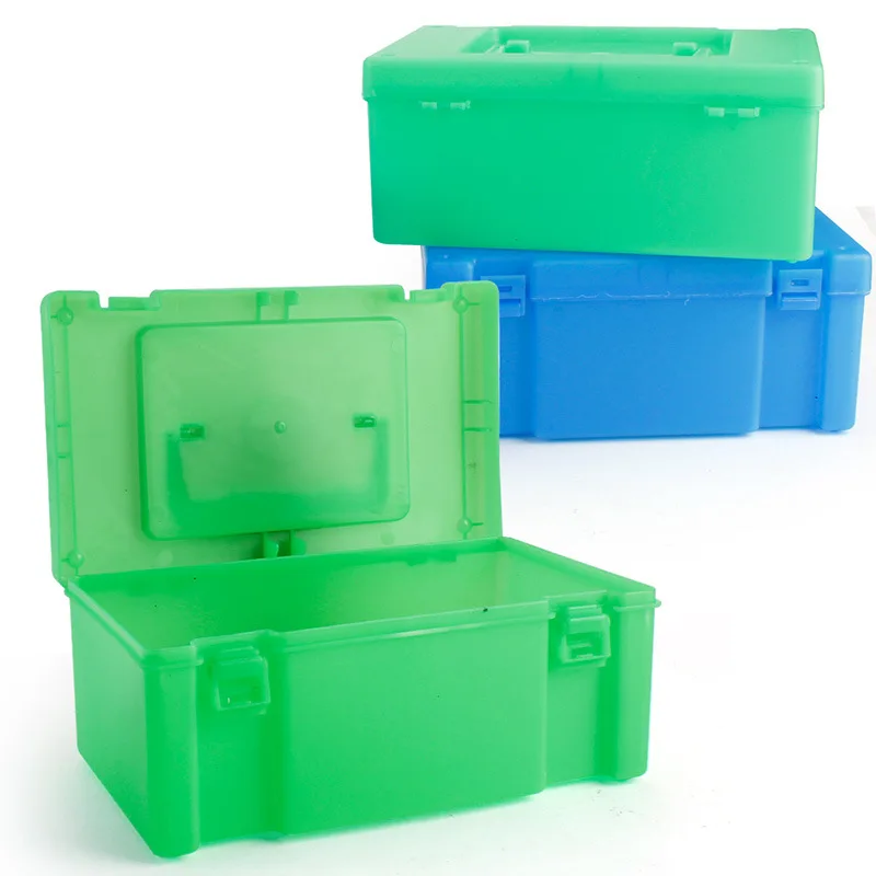 

Hot Sales CHILDREN'S Building Blocks Accessories Animal Model Storage Box Toy Organizing Compartmental Portable Hand Storage Box