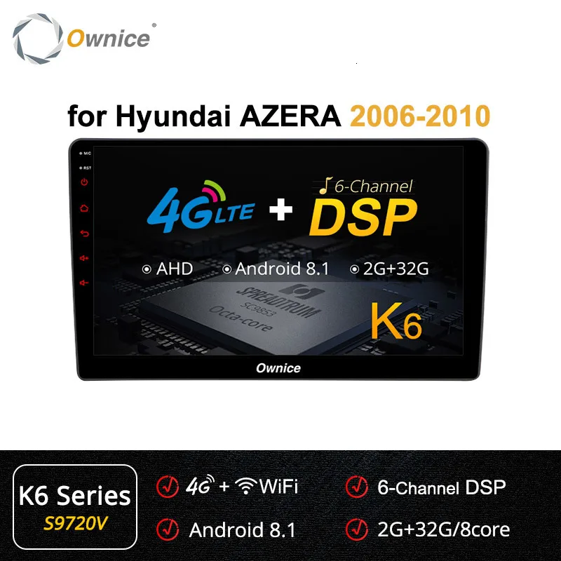 S9720 K6 Ownice K1 K2 K3 Octa Core 32G Встроенная память Android 9,0 Автомобильный DVD Радио для объектив ночного видения 2006 2007 2008 2009 2010 Поддержка автомобиль играть DAB - Цвет: S9720 K6