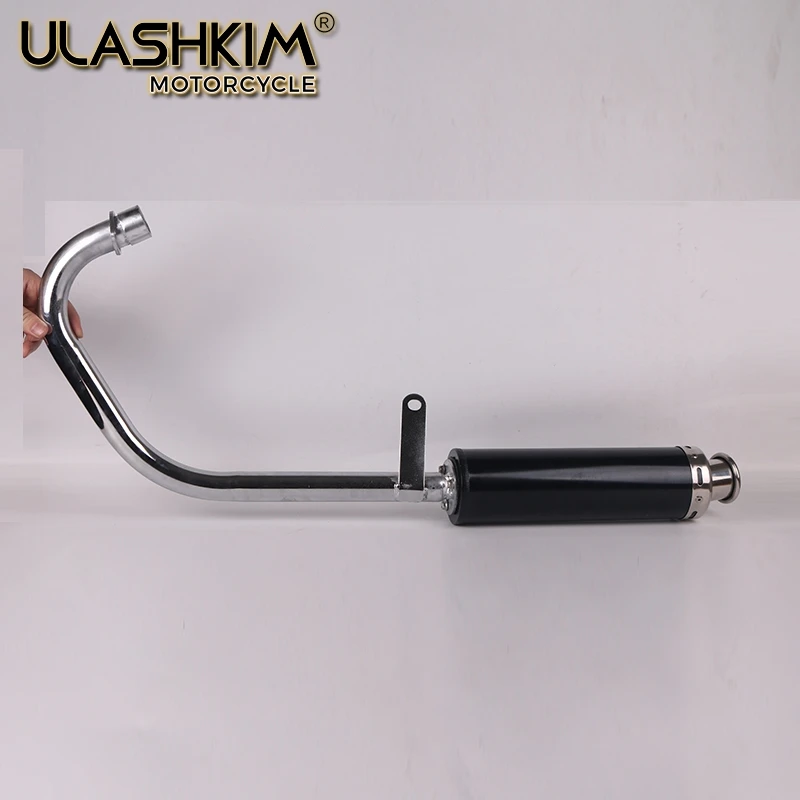 blueMotorcycleExhaustFullSystemMufflerContactPipeSlipOnCG125