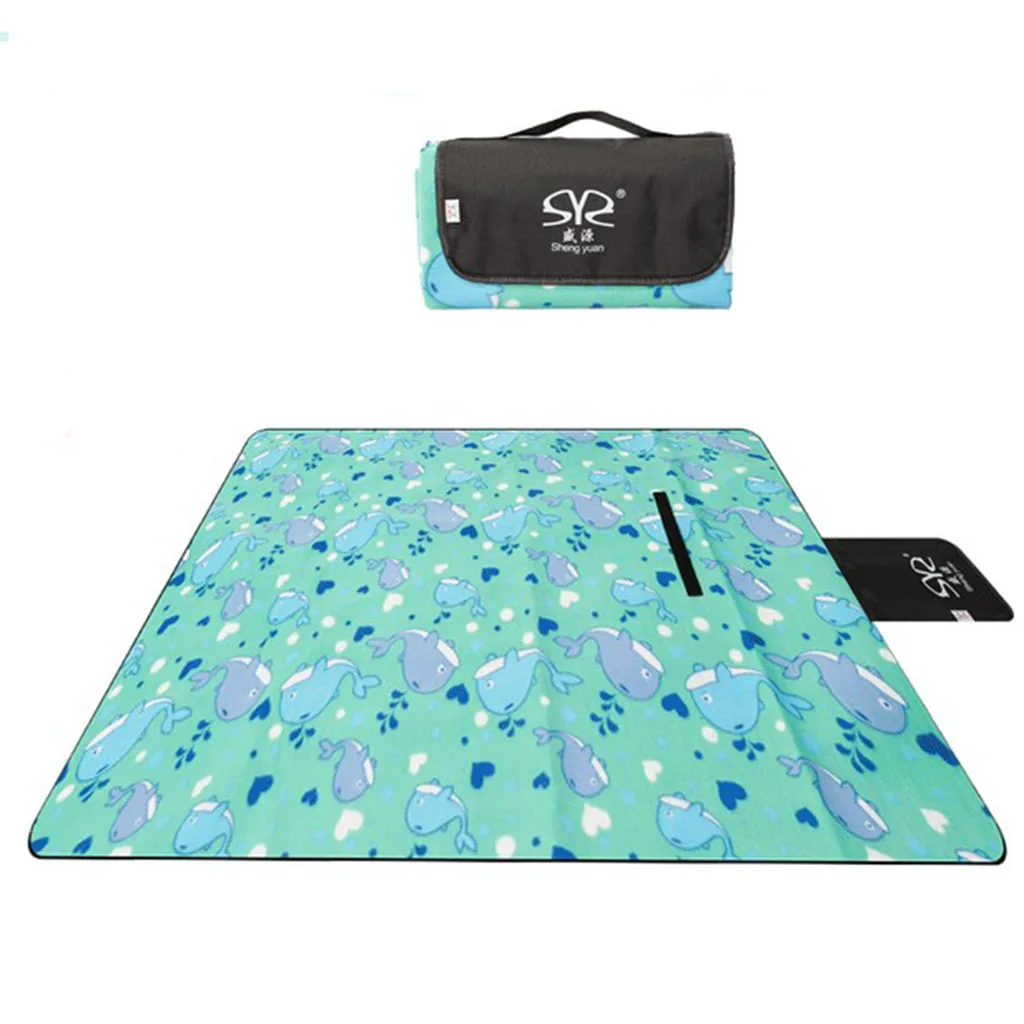 Portable Extra Large Travel Picnic Camping Mat Waterproof Outdoor Holiday Beach Garden Folding Camping Pad Blanket 200x200cm