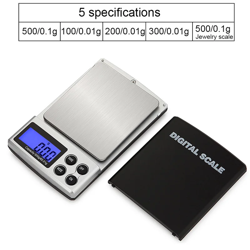 Электронный Точная Мини цифровые весы 100/200/300/1000g X 0 1g/0 01 Карманные ювелирные