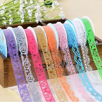 

Random Lace Washi Tape Decorative Tape Cute Craft Decor Art Transparent Glue Self Adhesive Scrapbooking