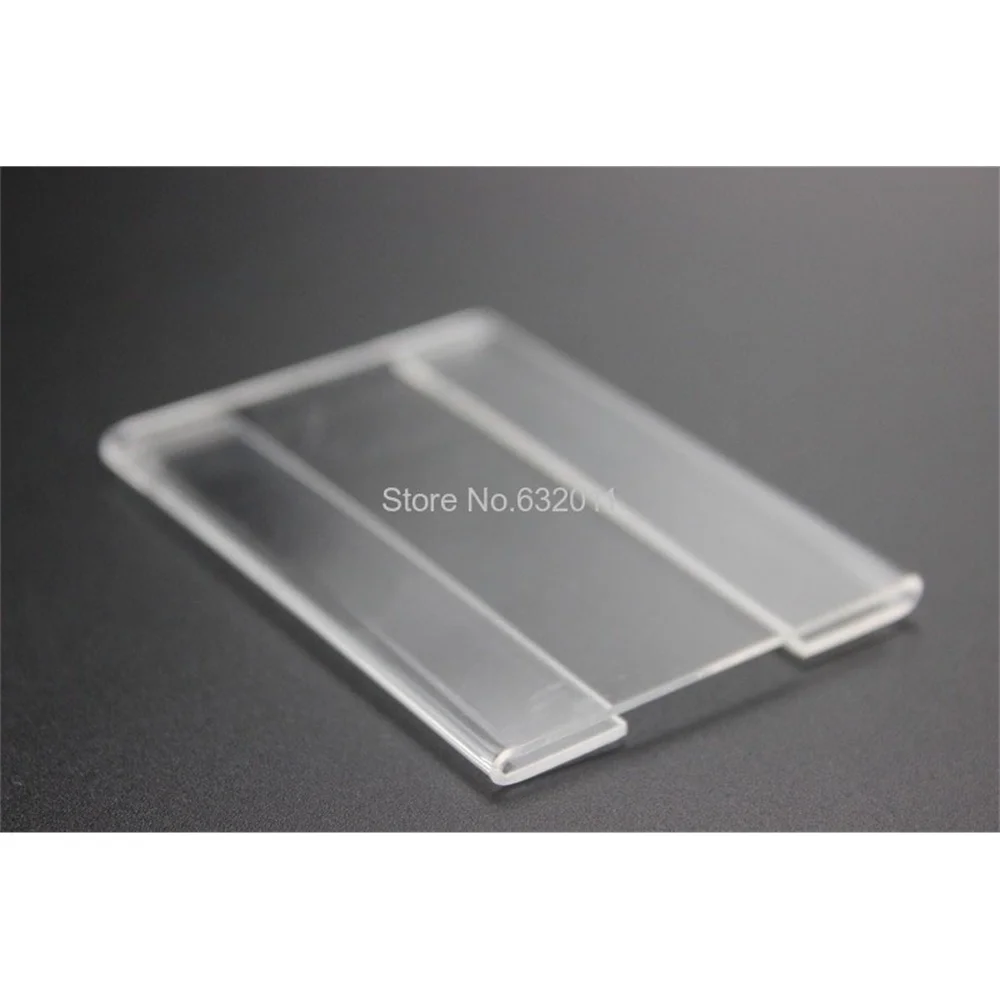 Acrylic Tag Label Holder Frame Wall Mounted Label Display Pop Sign Case Name Card Holders Shelf Data Strip Price Talker T1.3mm
