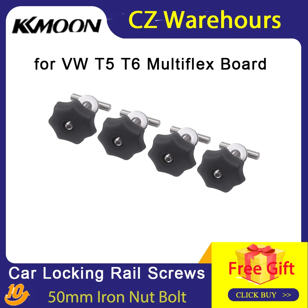 KKMOON автомобильные винты с фиксирующей направляющей 50 мм железная гайка болт
